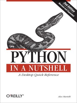 cover image of Python in a Nutshell